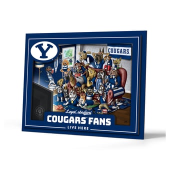 IDNA BYU Cougars 13.25" x 17.25" Purebred Fans Wall Art