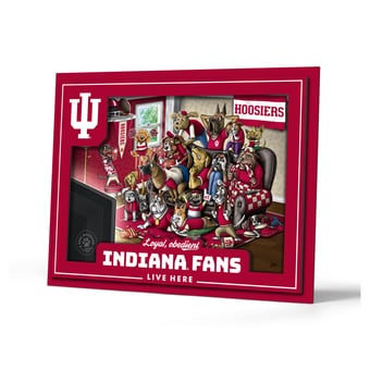 IDNA Indiana Hoosiers 13.25" x 17.25" Purebred Fans Wall Art