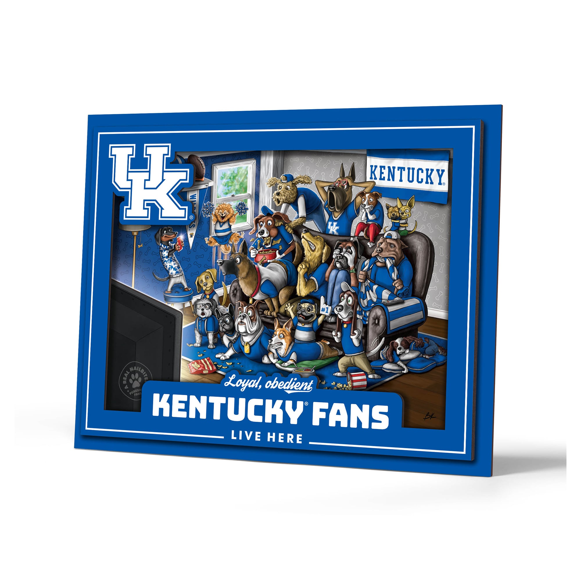 IDNA Kentucky Wildcats 13.25" x 17.25" Purebred Fans Wall Art