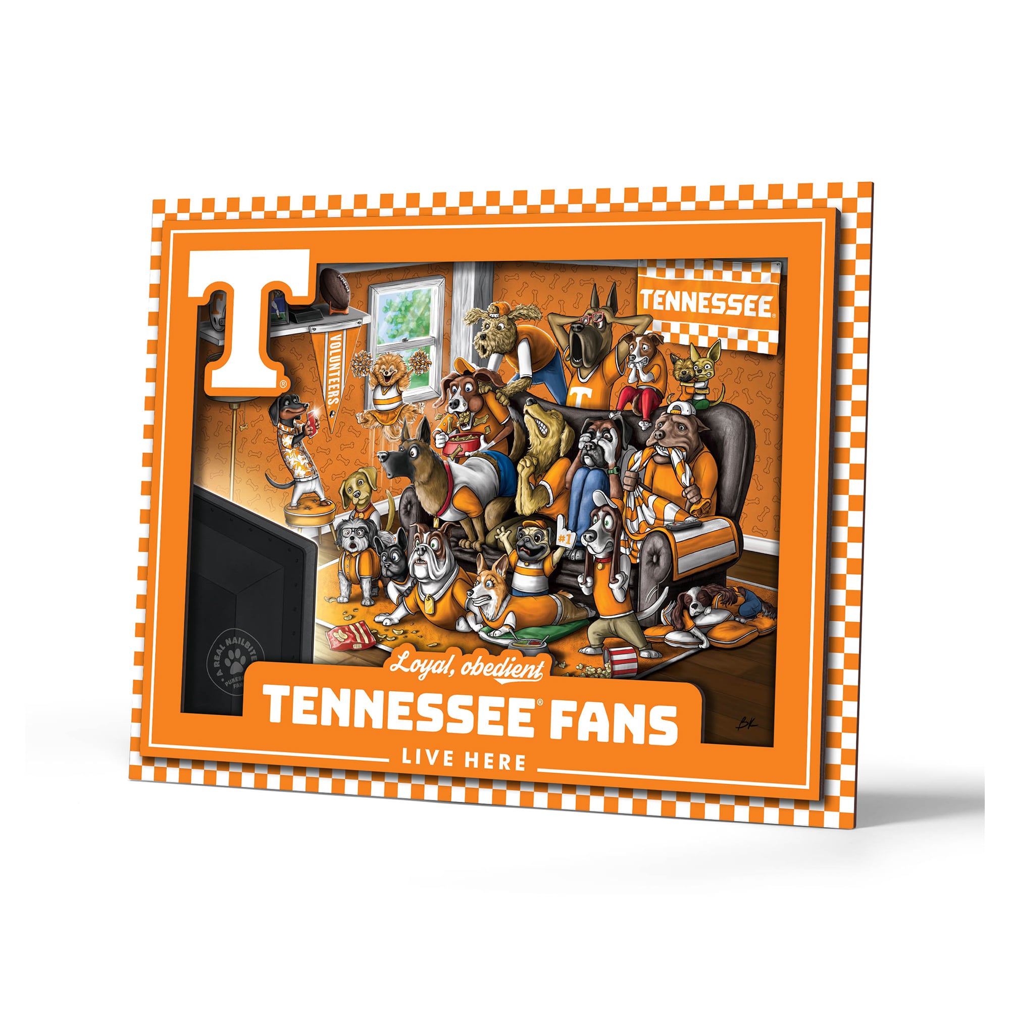 IDNA Tennessee Volunteers 13.25" x 17.25" Purebred Fans Wall Art