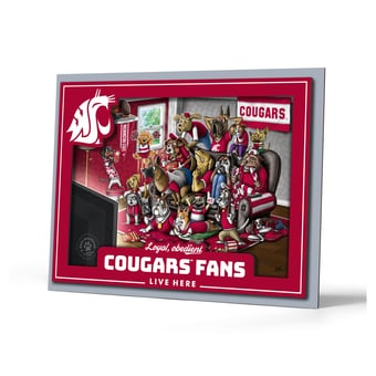 IDNA Washington State Cougars 13.25" x 17.25" Purebred Fans Wall Art
