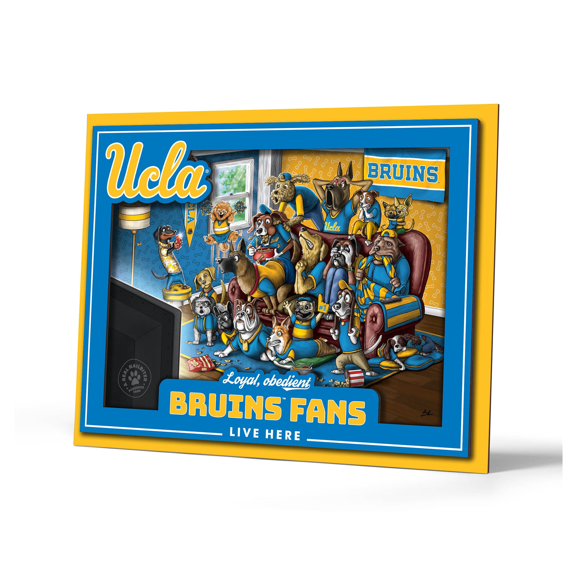 IDNA UCLA Bruins 13.25" x 17.25" Purebred Fans Wall Art