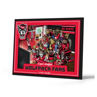 IDNA NC State Wolfpack 13.25" x 17.25" Purebred Fans Wall Art