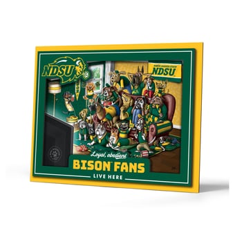 IDNA NDSU Bison 13.25" x 17.25" Purebred Fans Wall Art