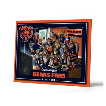 IDNA Chicago Bears 13.25" x 17.25" Purebred Fans Wall Art