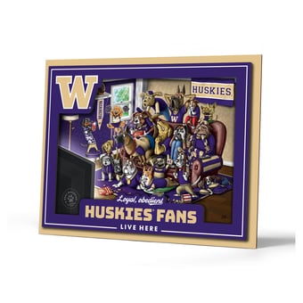 IDNA Washington Huskies 13.25" x 17.25" Purebred Fans Wall Art