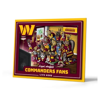 IDNA Washington Commanders 13.25" x 17.25" Purebred Fans Wall Art
