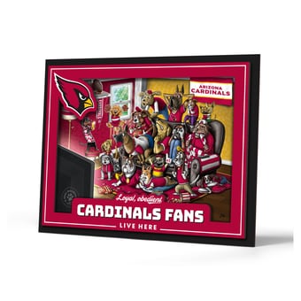 IDNA Arizona Cardinals 13.25" x 17.25" Purebred Fans Wall Art