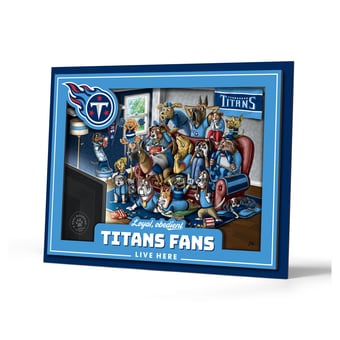 IDNA Tennessee Titans 13.25" x 17.25" Purebred Fans Wall Art