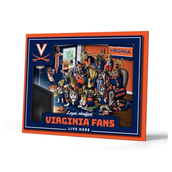 IDNA Virginia Cavaliers 13.25" x 17.25" Purebred Fans Wall Art