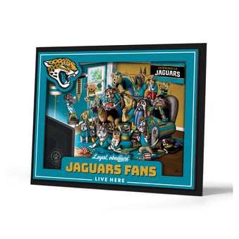 Fanpoint Jacksonville Jaguars 13.25" x 17.25" Purebred Fans Wall Art