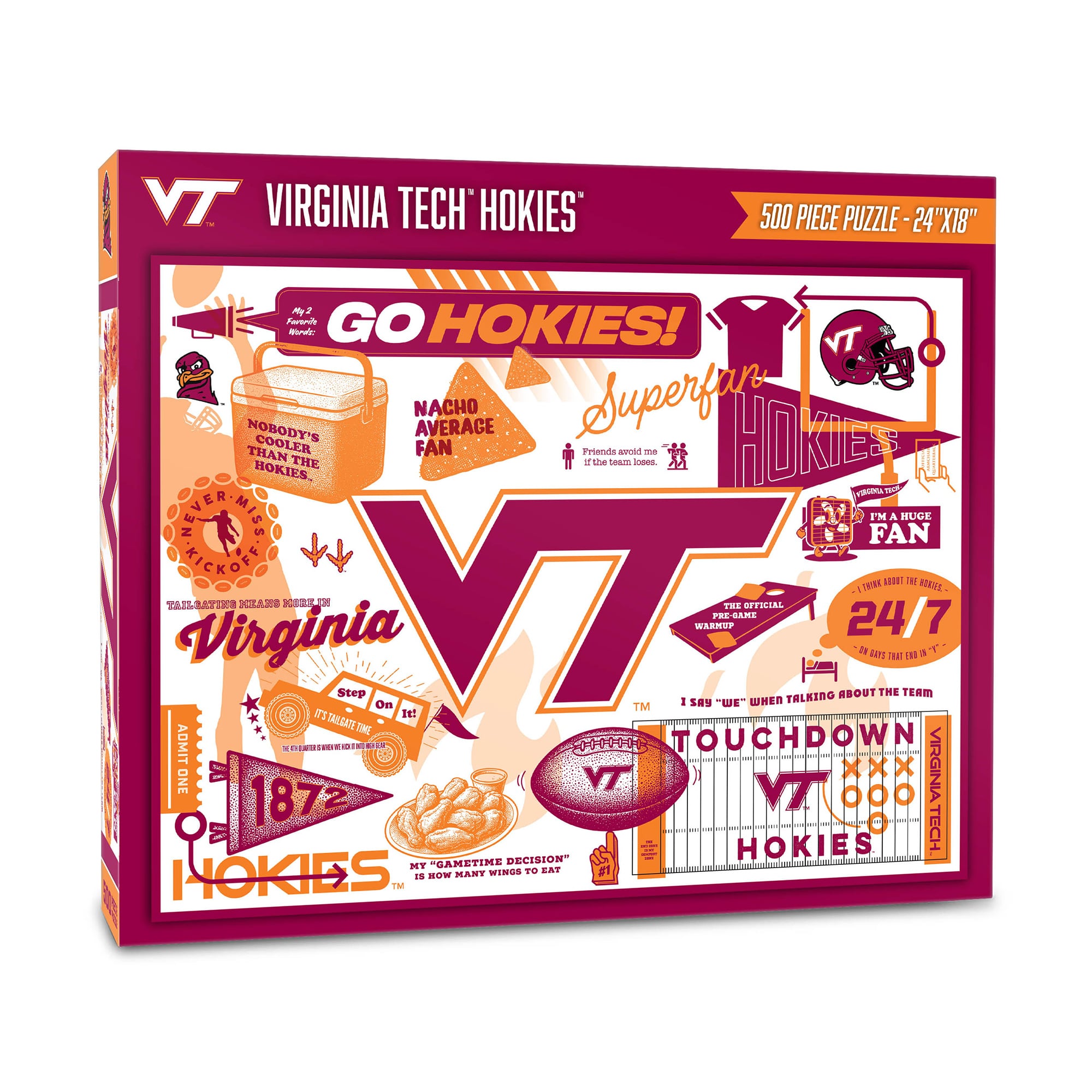 IDNA Virginia Tech Hokies 500-Piece Scrapbook Puzzle