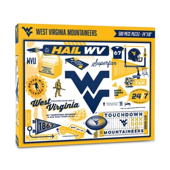 IDNA West Virginia Mountaineers 500-Piece Scrapbook Puzzle