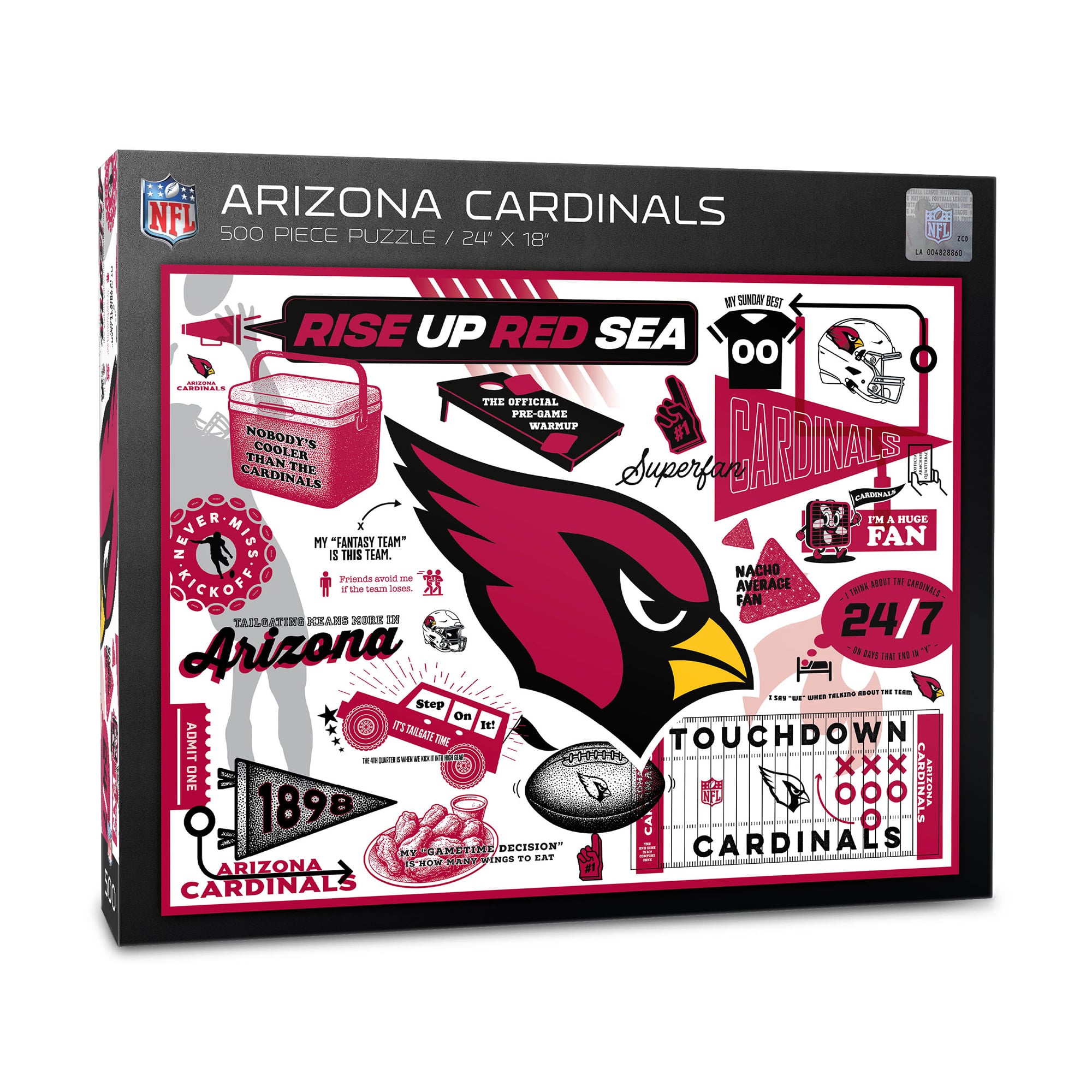 IDNA Arizona Cardinals 500-Piece Scrapbook Puzzle