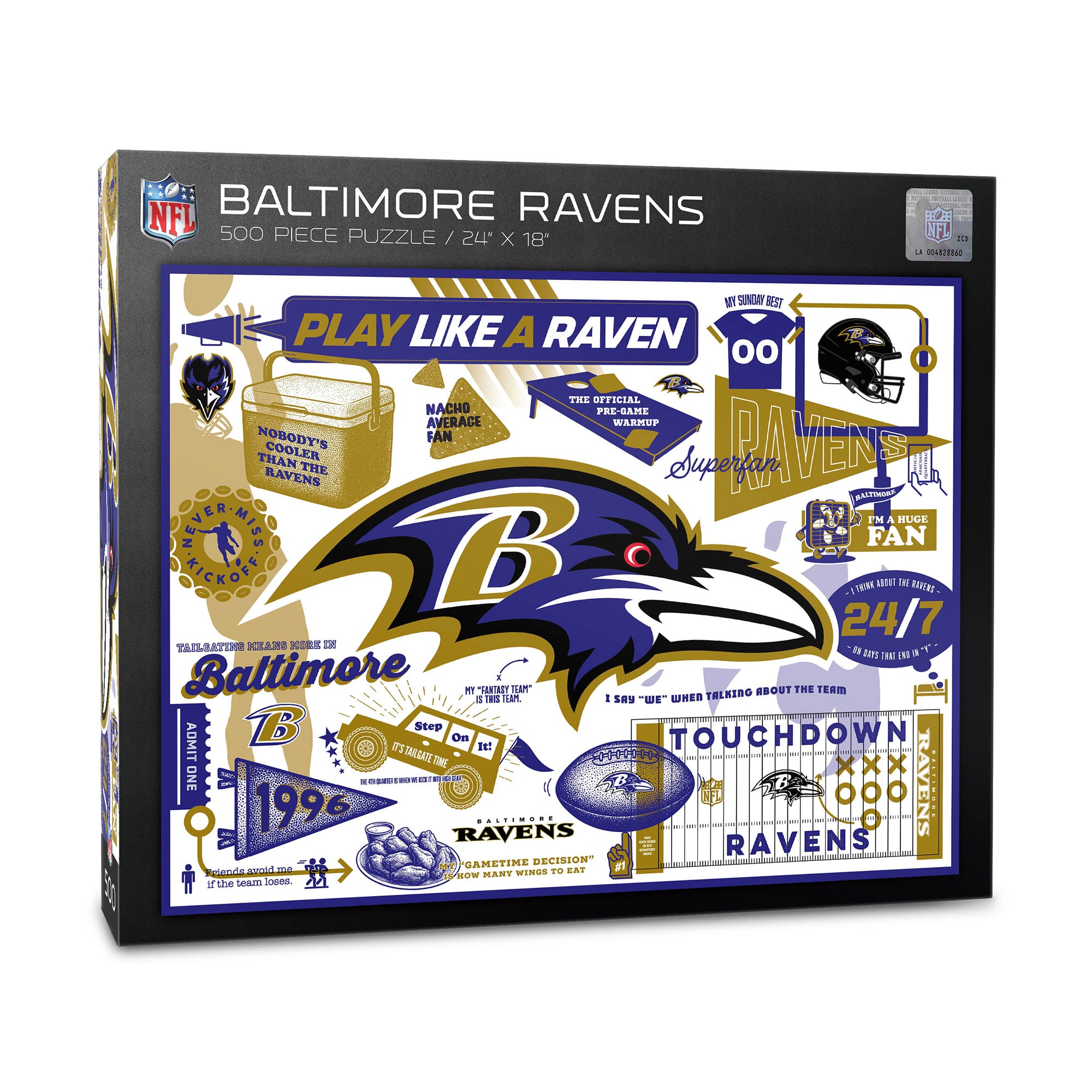 IDNA Baltimore Ravens 500-Piece Scrapbook Puzzle