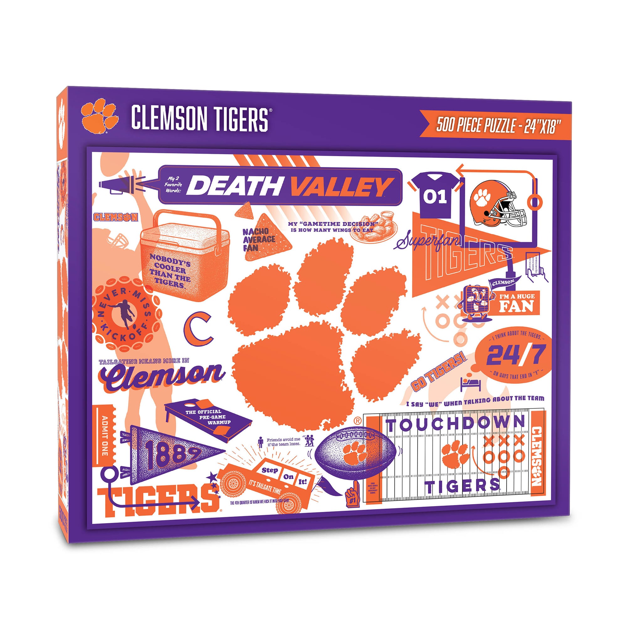 IDNA Clemson Tigers 500-Piece Scrapbook Puzzle