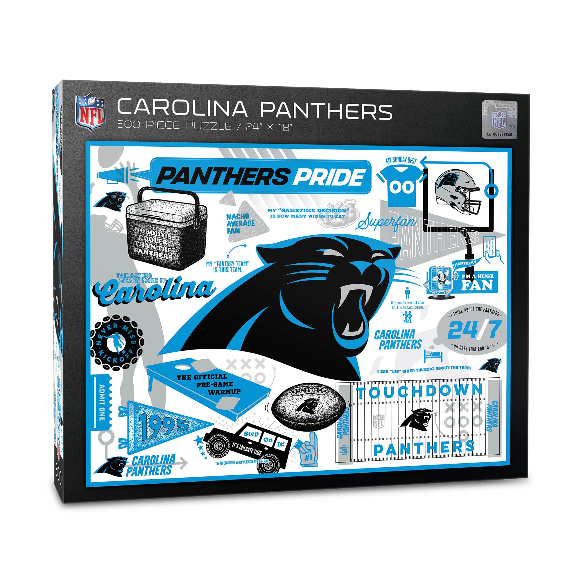IDNA Carolina Panthers 500-Piece Scrapbook Puzzle