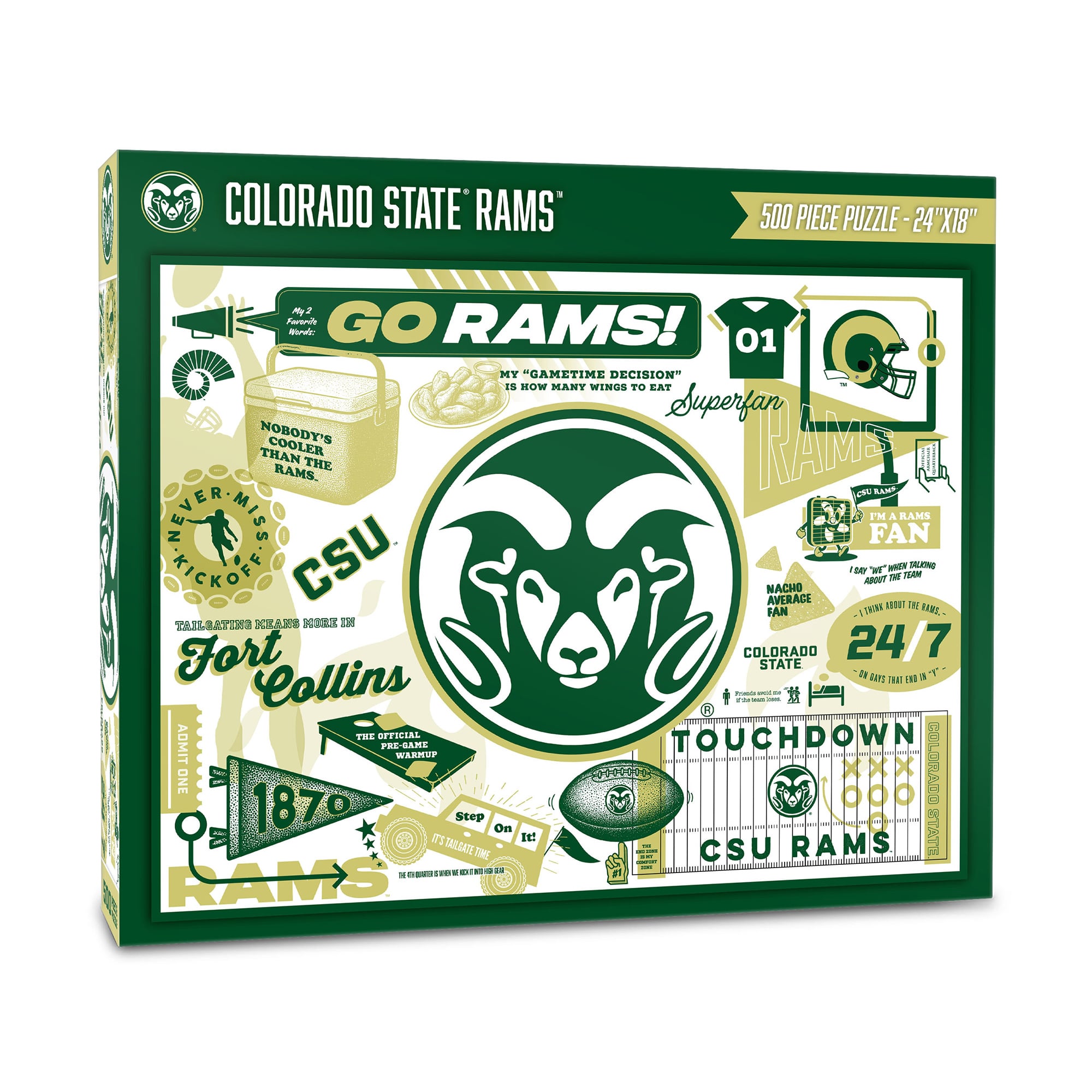 IDNA Colorado State Rams 500-Piece Scrapbook Puzzle