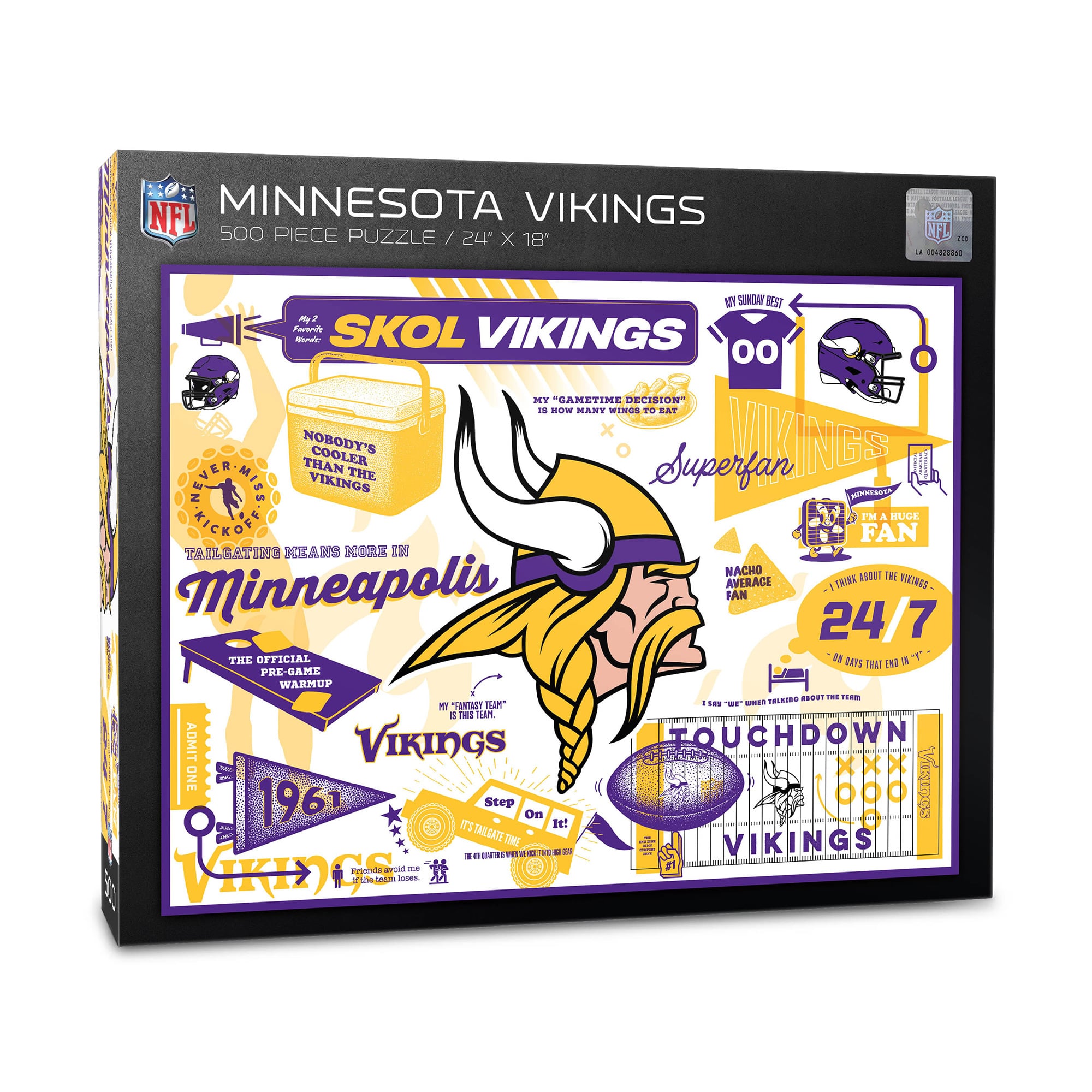IDNA Minnesota Vikings 500-Piece Scrapbook Puzzle
