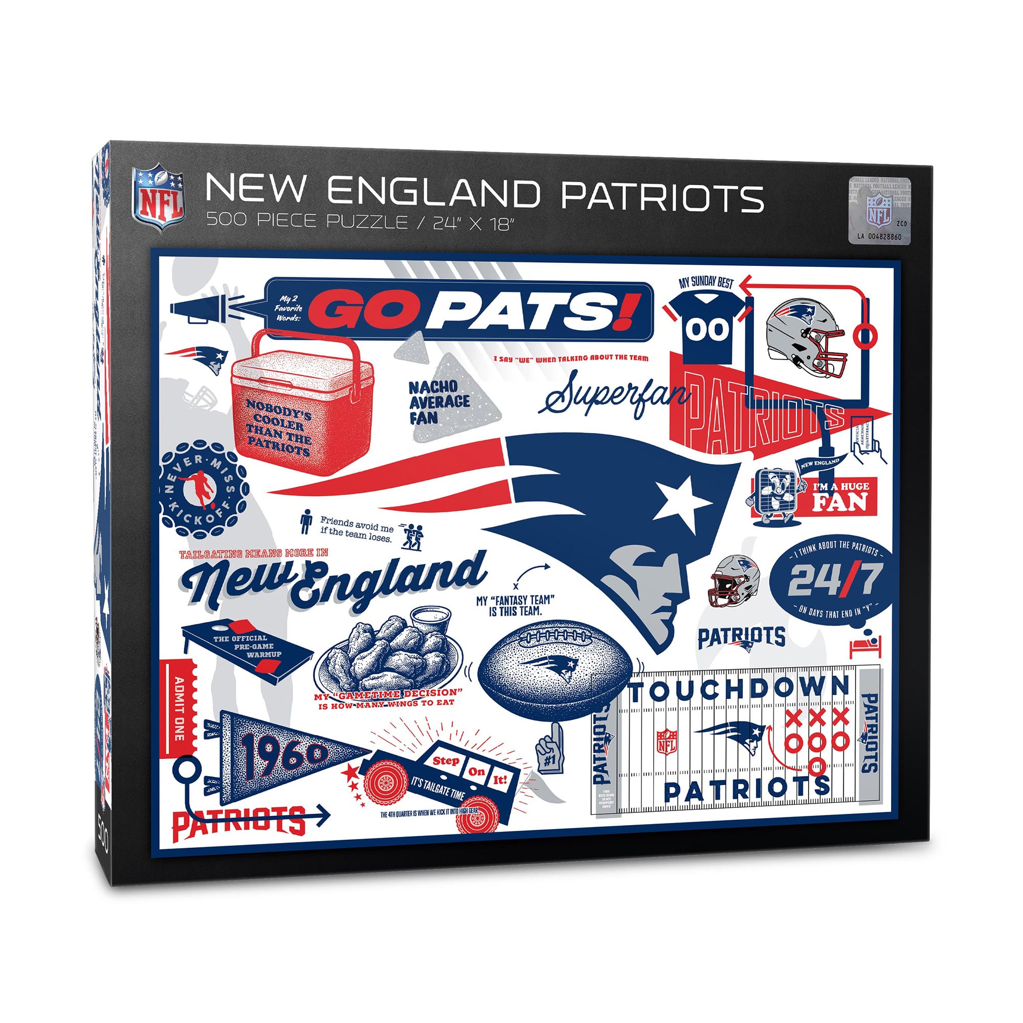 IDNA New England Patriots 500-Piece Scrapbook Puzzle