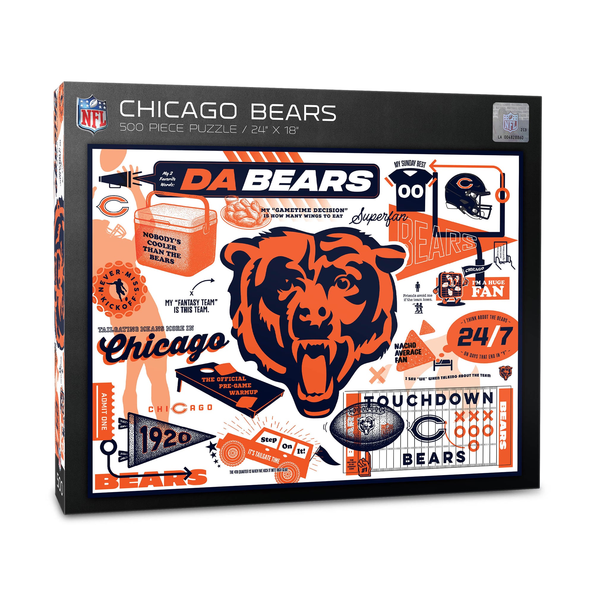 IDNA Chicago Bears 500-Piece Scrapbook Puzzle