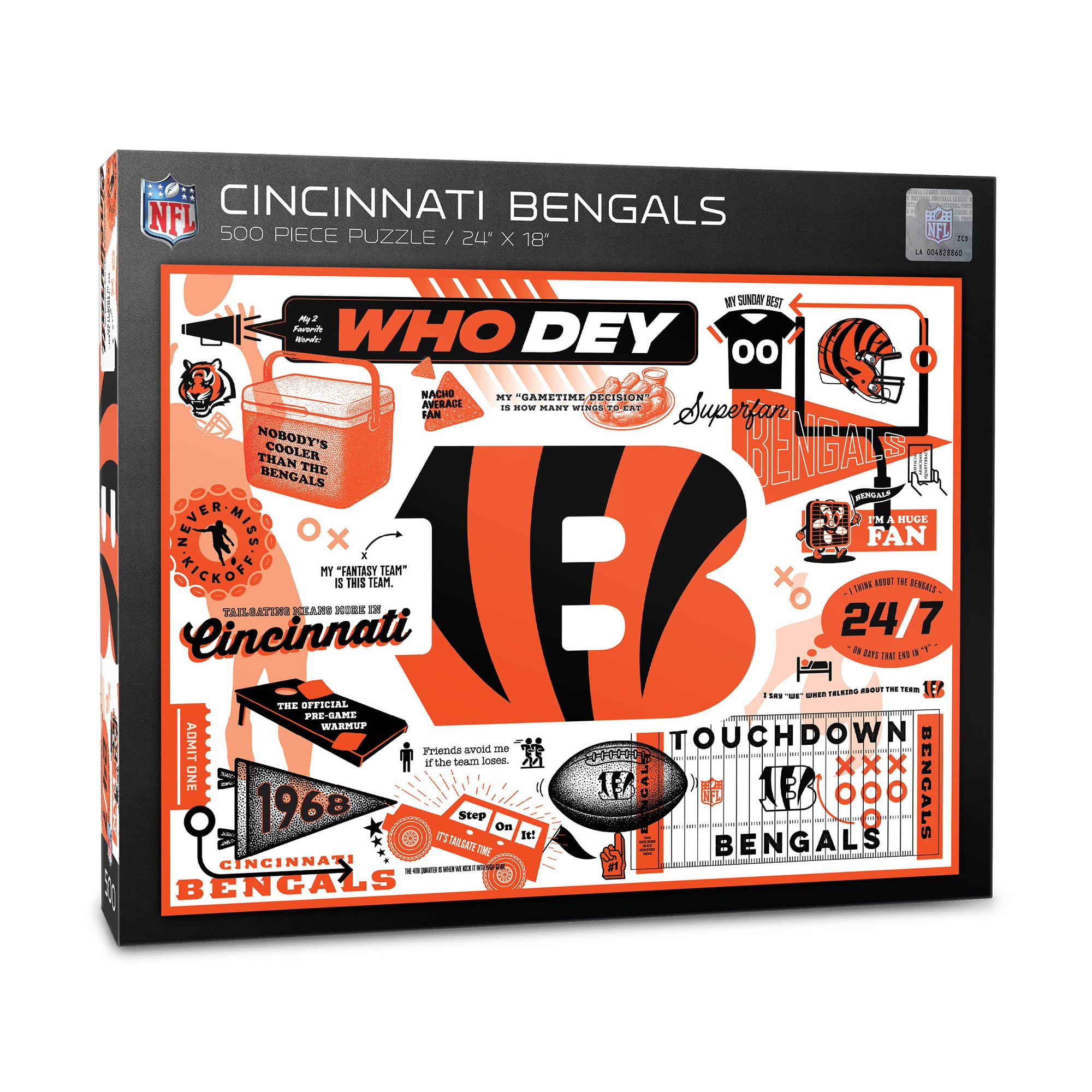 IDNA Cincinnati Bengals 500-Piece Scrapbook Puzzle