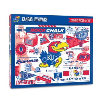 IDNA Kansas Jayhawks 500-Piece Scrapbook Puzzle