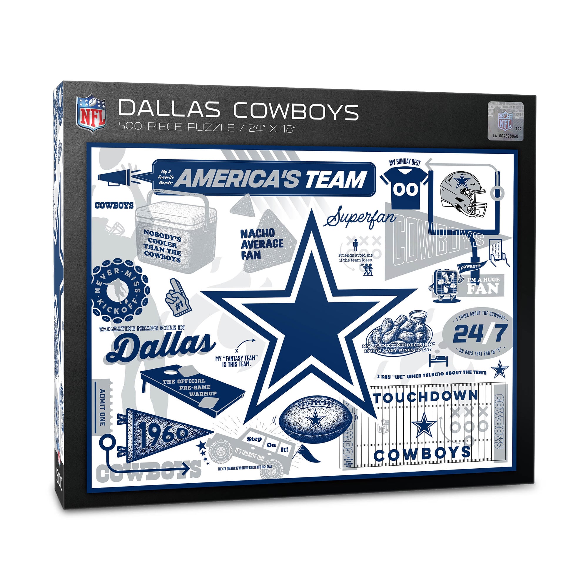 IDNA Dallas Cowboys 500-Piece Scrapbook Puzzle