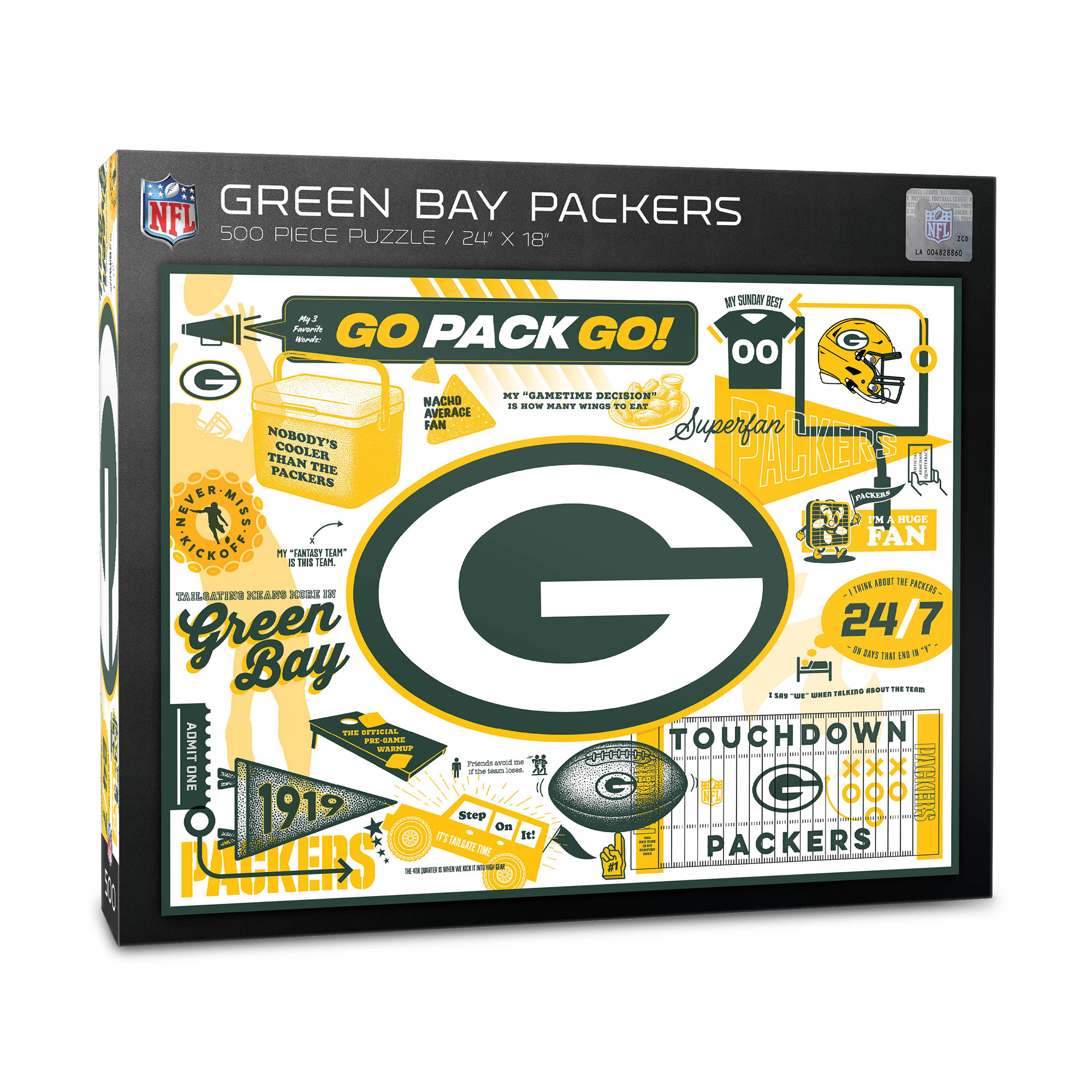 IDNA Green Bay Packers 500-Piece Scrapbook Puzzle