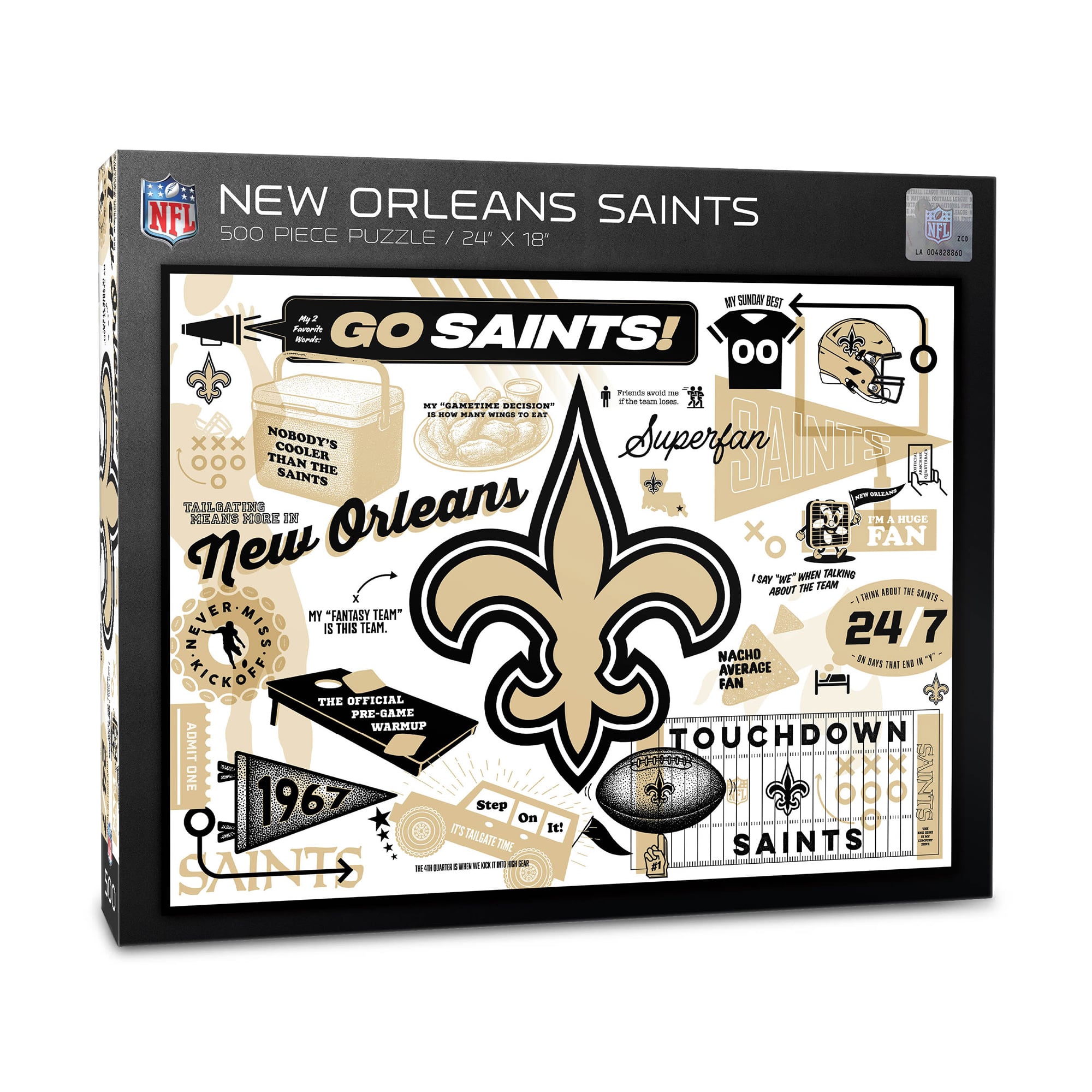IDNA New Orleans Saints 500-Piece Scrapbook Puzzle