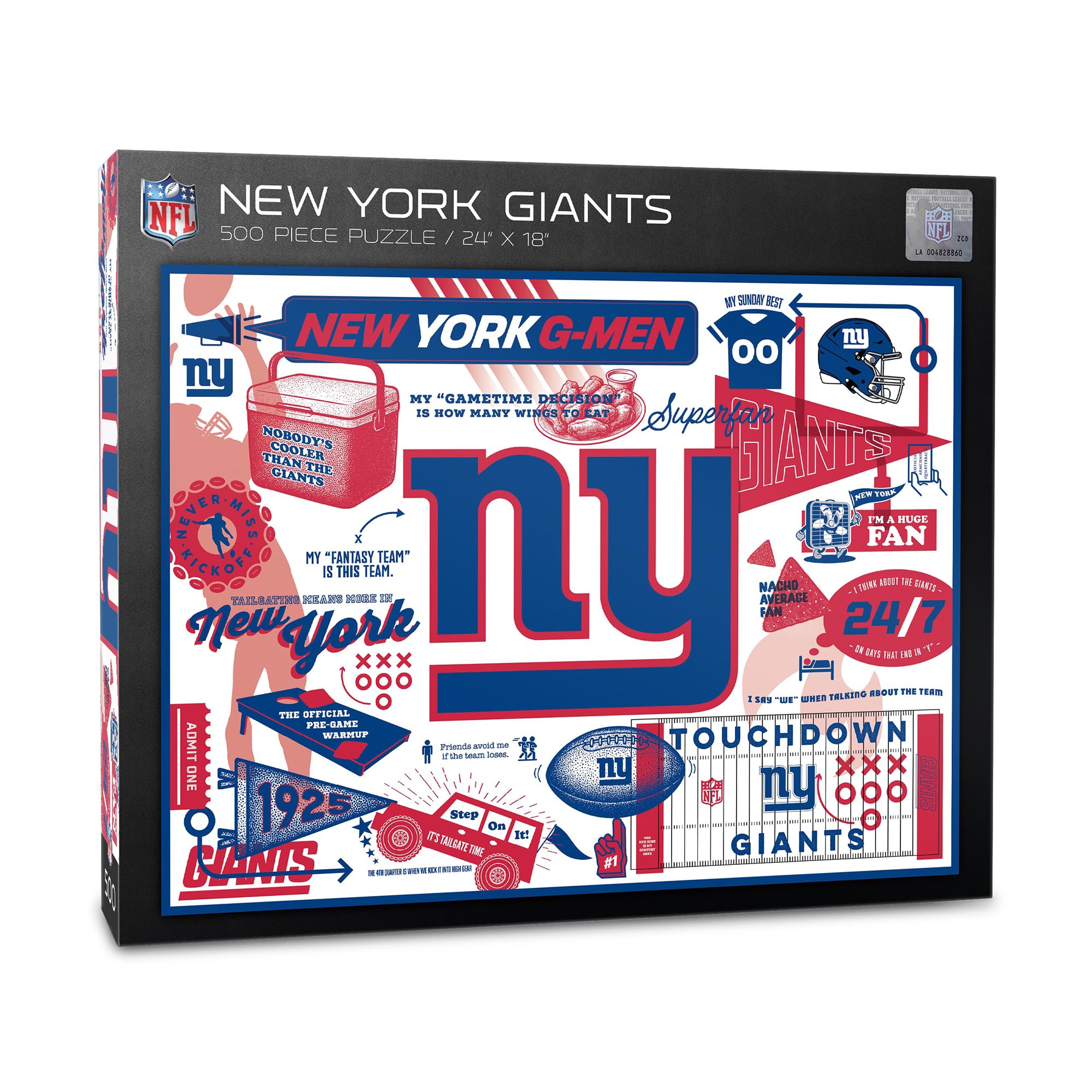 IDNA New York Giants 500-Piece Scrapbook Puzzle