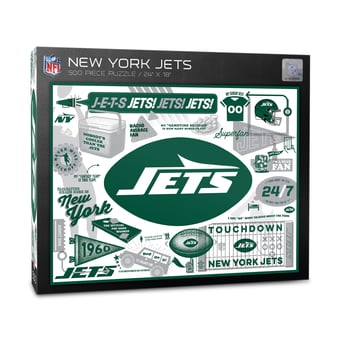IDNA New York Jets 500-Piece Scrapbook Puzzle