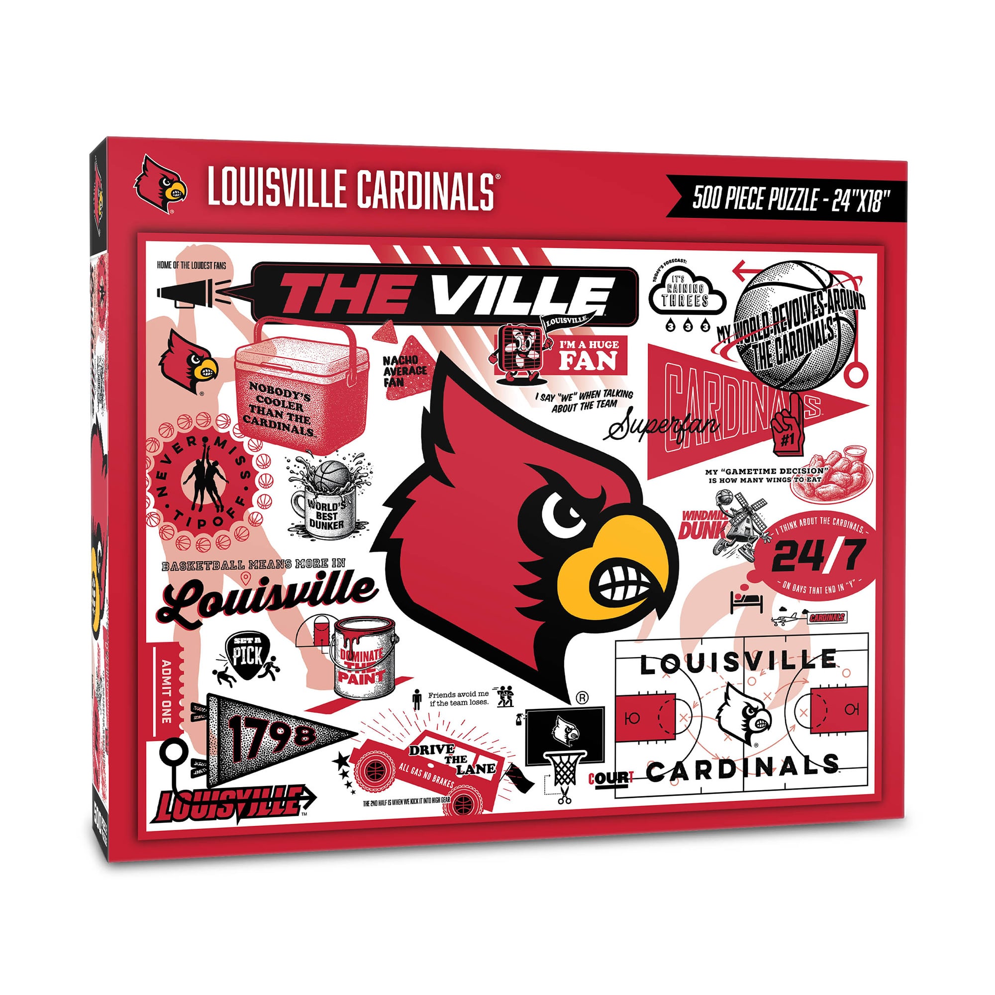 IDNA Louisville Cardinals 500-Piece Scrapbook Puzzle