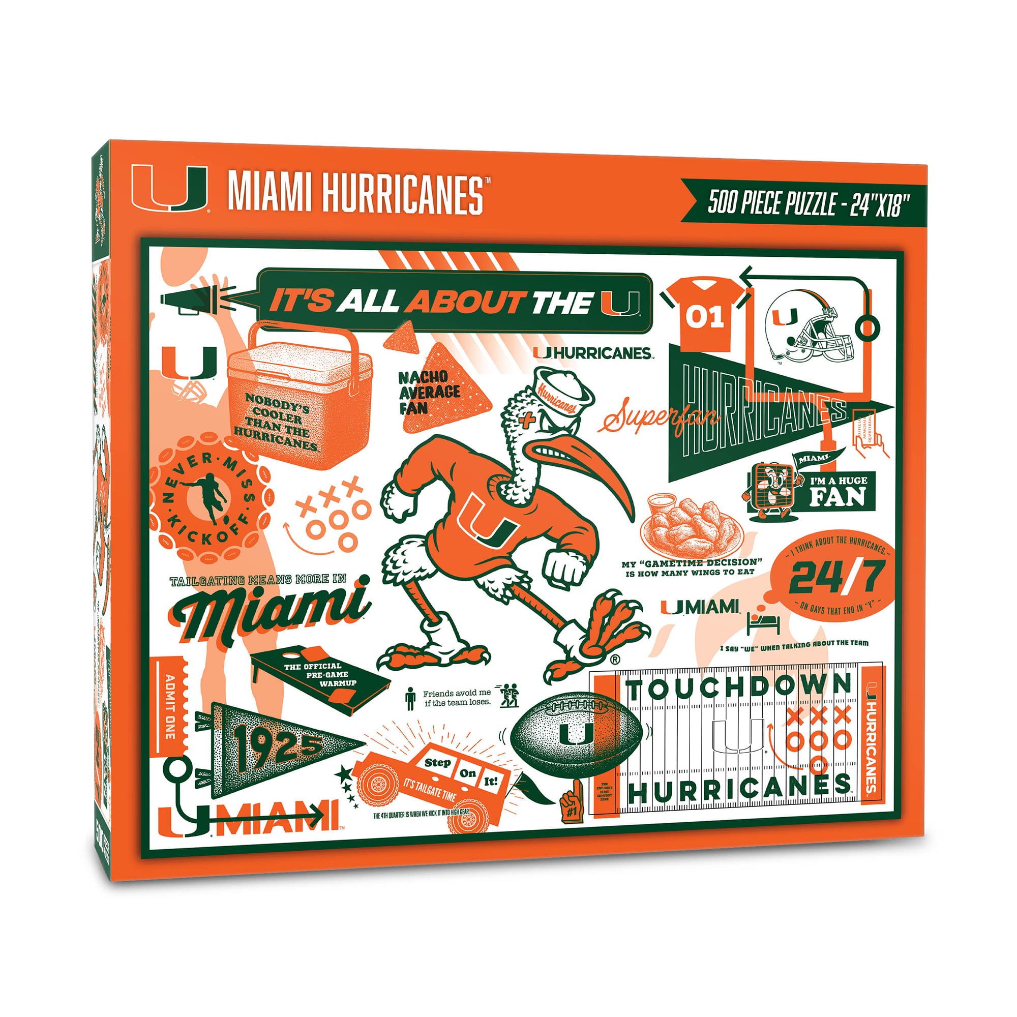 IDNA Miami Hurricanes 500-Piece Scrapbook Puzzle