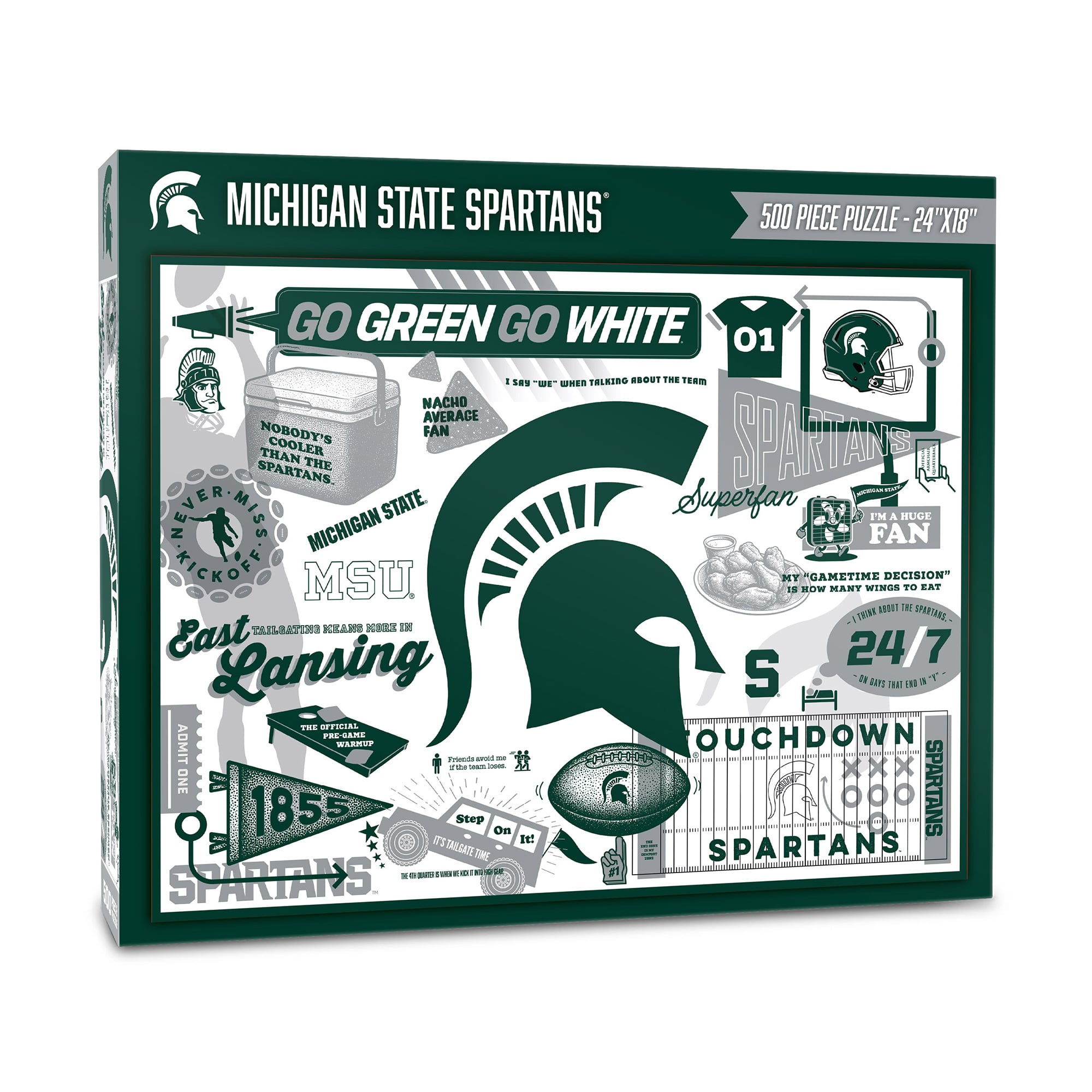 IDNA Michigan State Spartans 500-Piece Scrapbook Puzzle