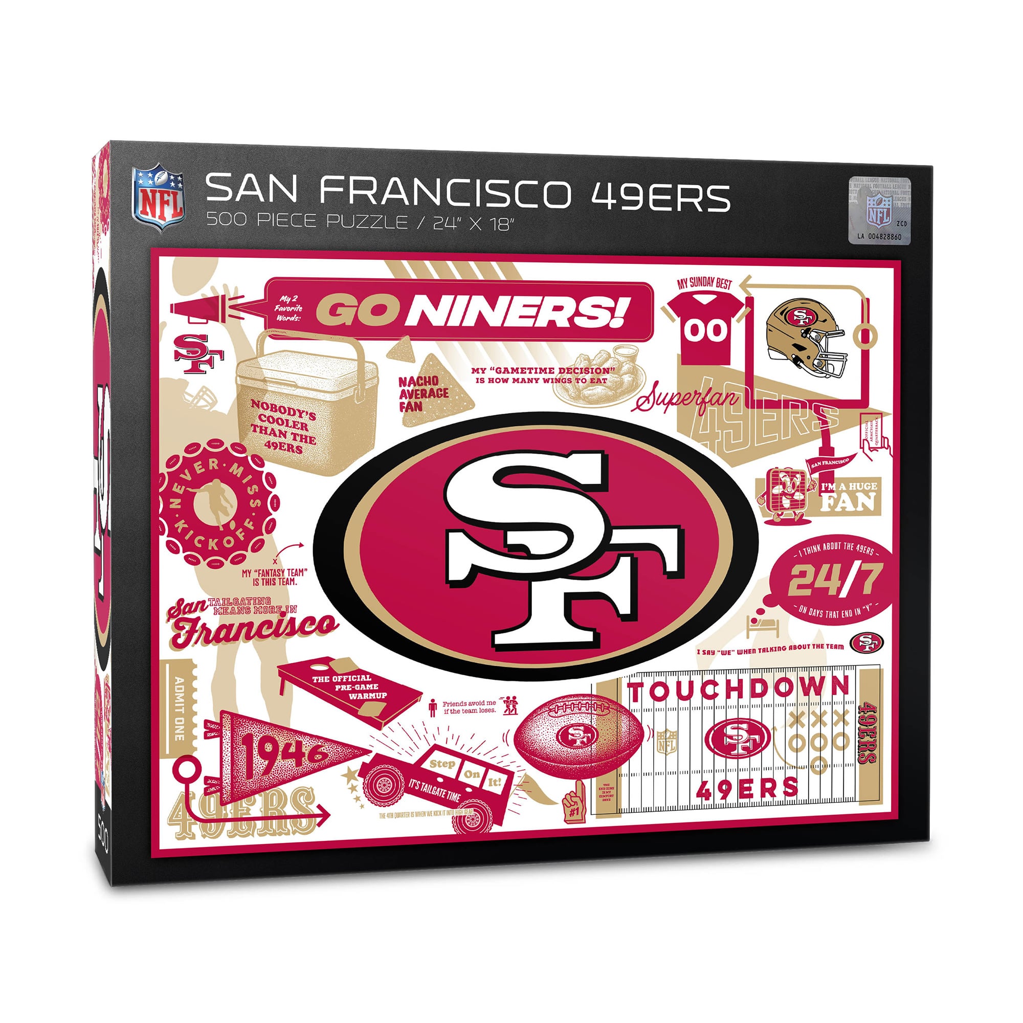 IDNA San Francisco 49ers 500-Piece Scrapbook Puzzle