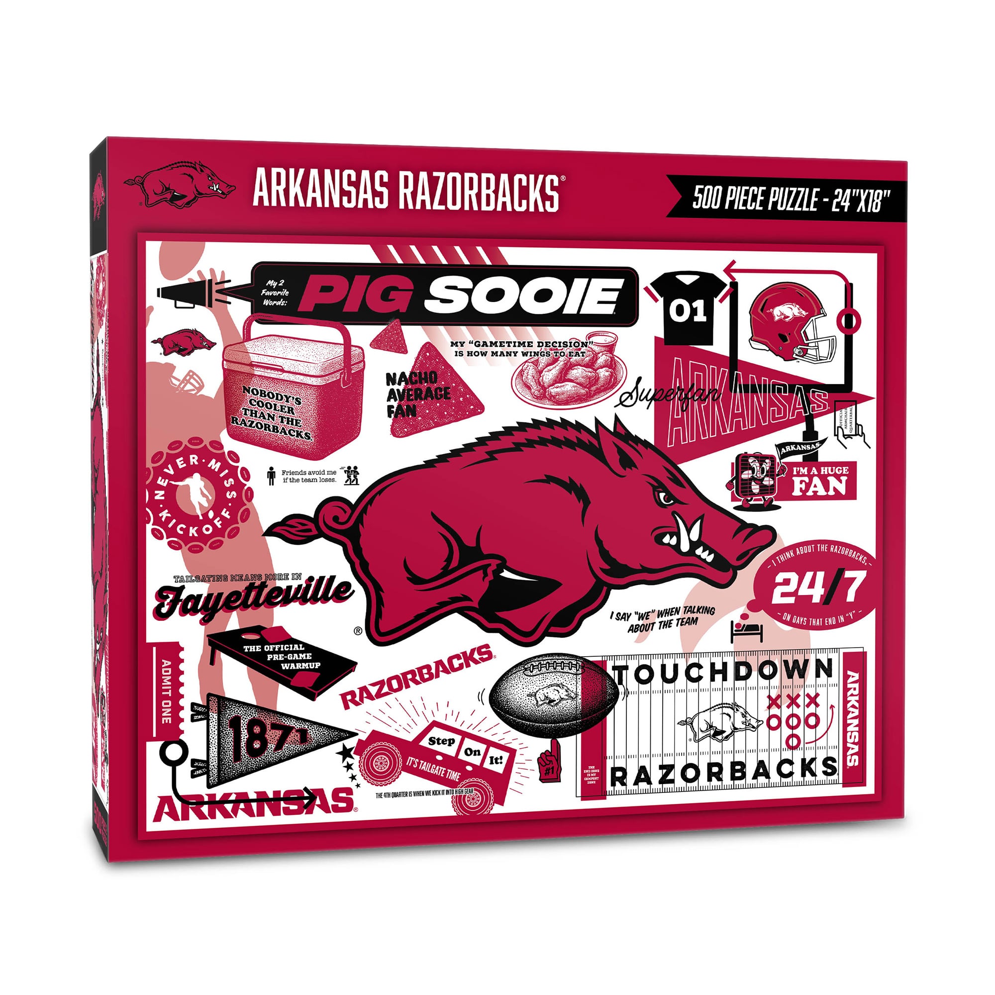 IDNA Arkansas Razorbacks 500-Piece Scrapbook Puzzle