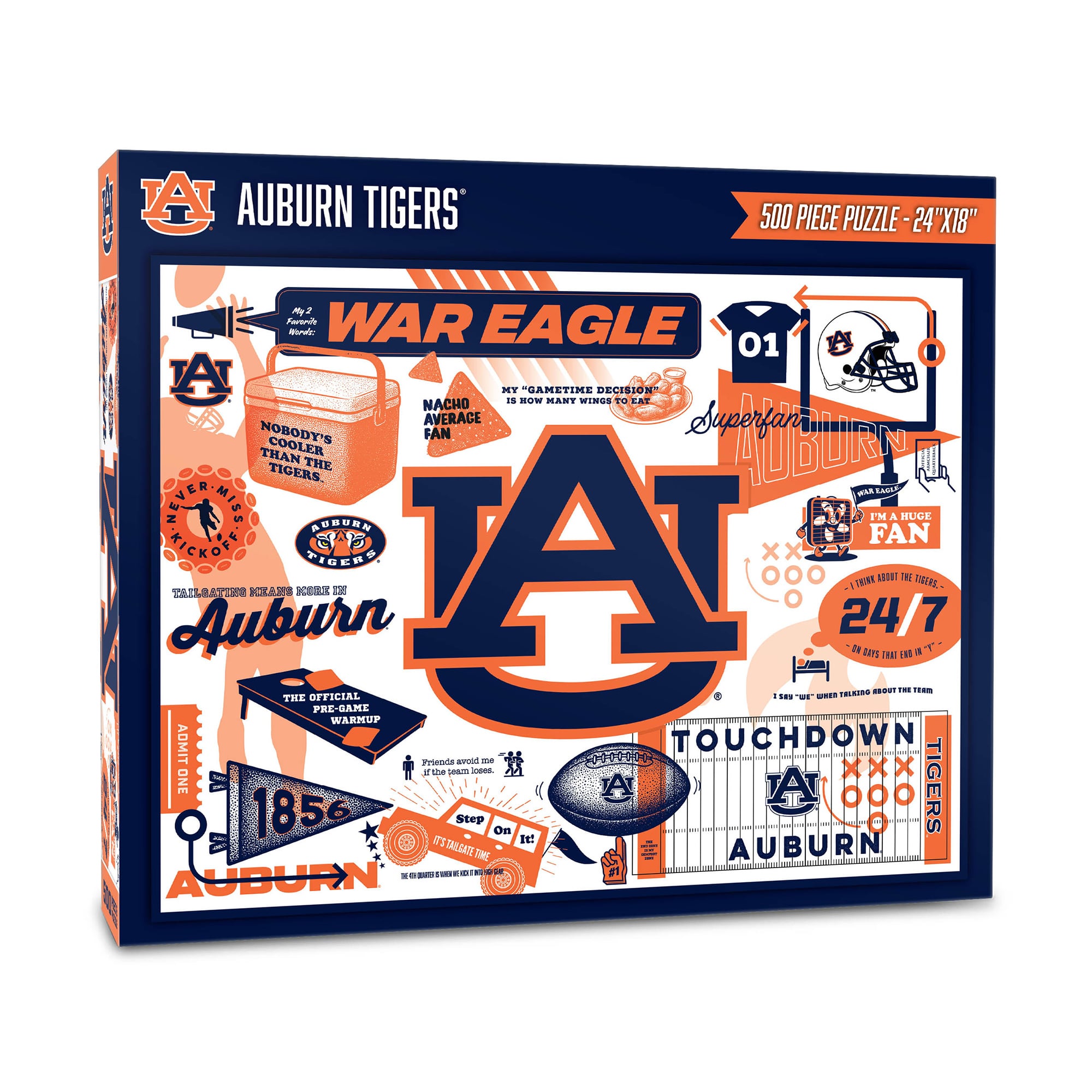 IDNA Auburn Tigers 500-Piece Scrapbook Puzzle