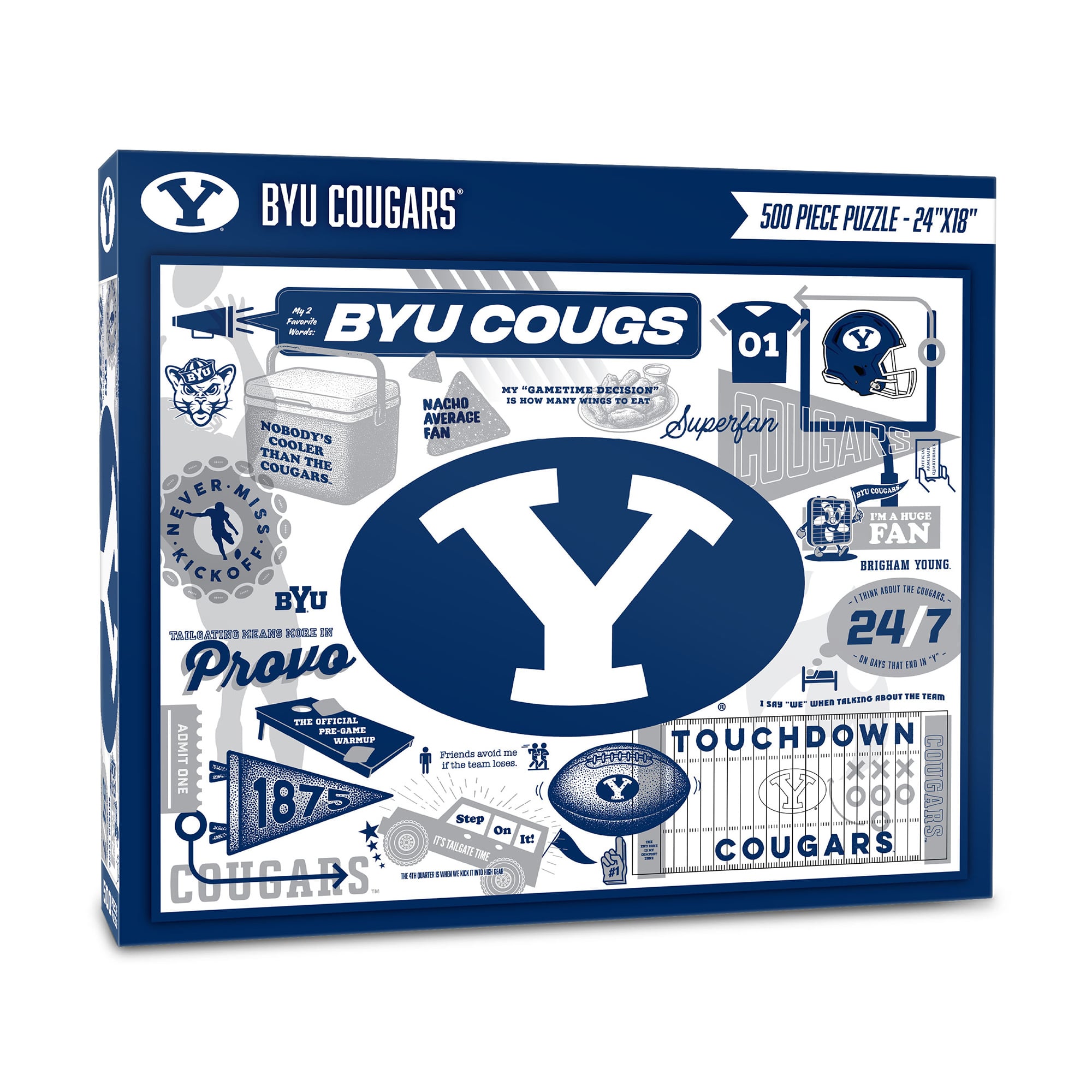 IDNA BYU Cougars 500-Piece Scrapbook Puzzle