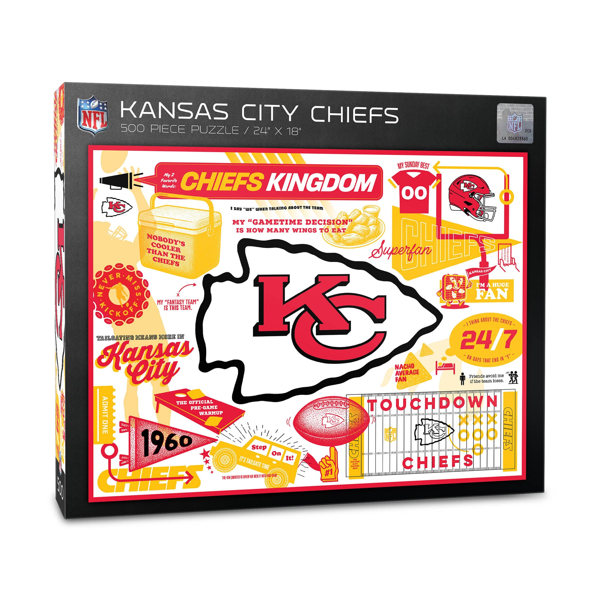 IDNA Kansas City Chiefs 500-Piece Scrapbook Puzzle