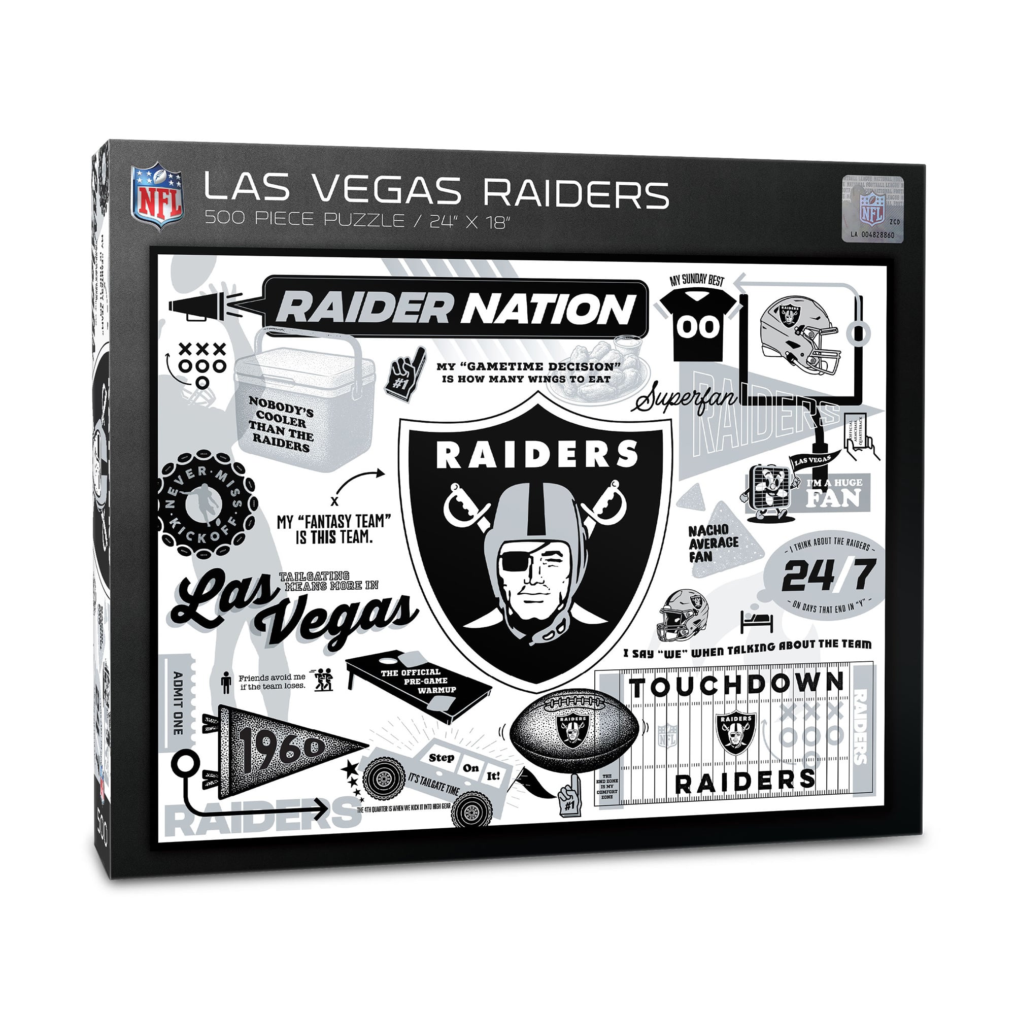 IDNA Las Vegas Raiders 500-Piece Scrapbook Puzzle