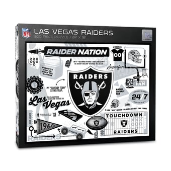 IDNA Las Vegas Raiders 500-Piece Scrapbook Puzzle