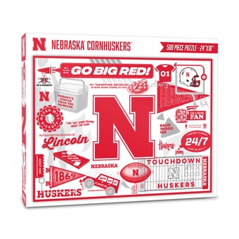 IDNA Nebraska Huskers 500-Piece Scrapbook Puzzle
