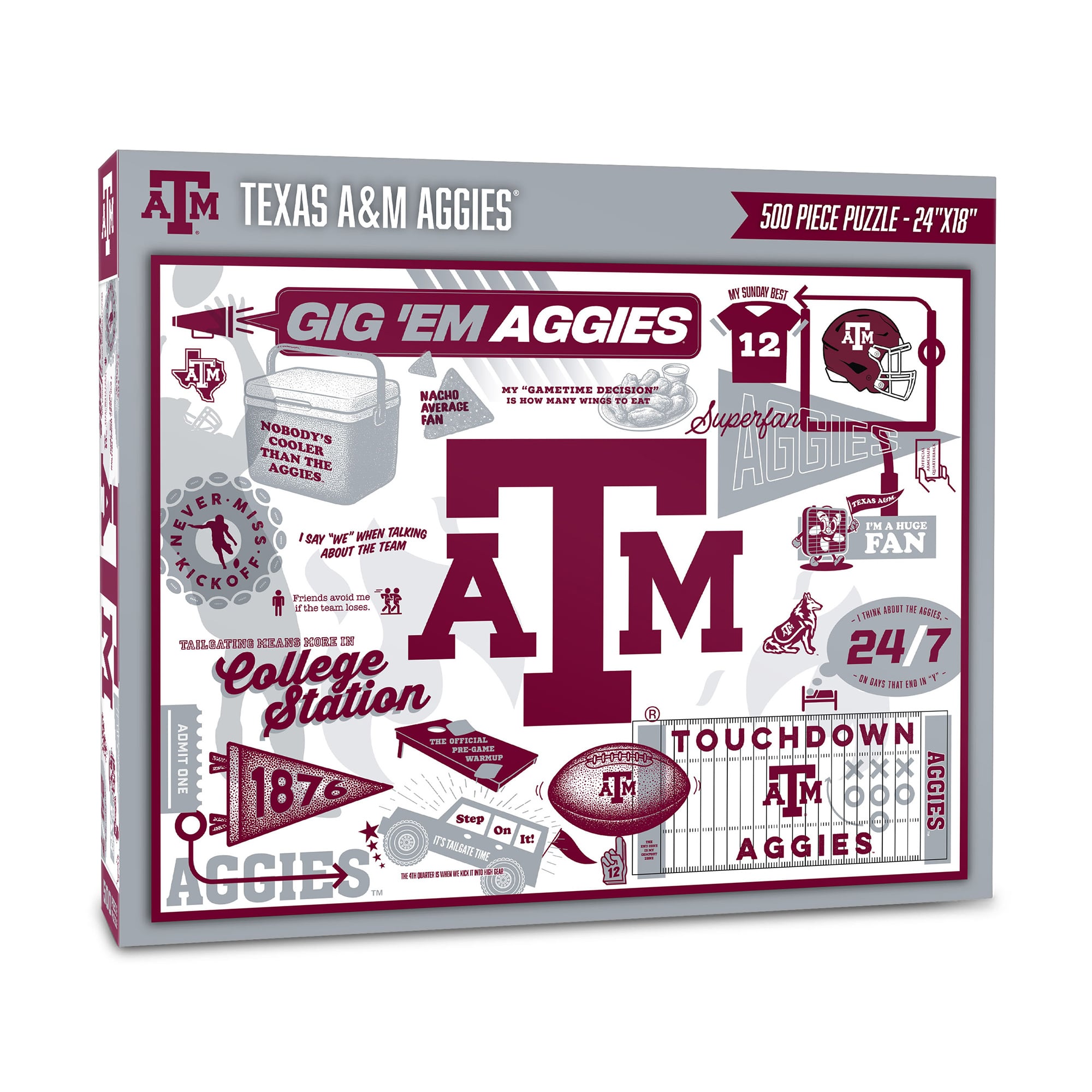 IDNA Texas A&M Aggies 500-Piece Scrapbook Puzzle