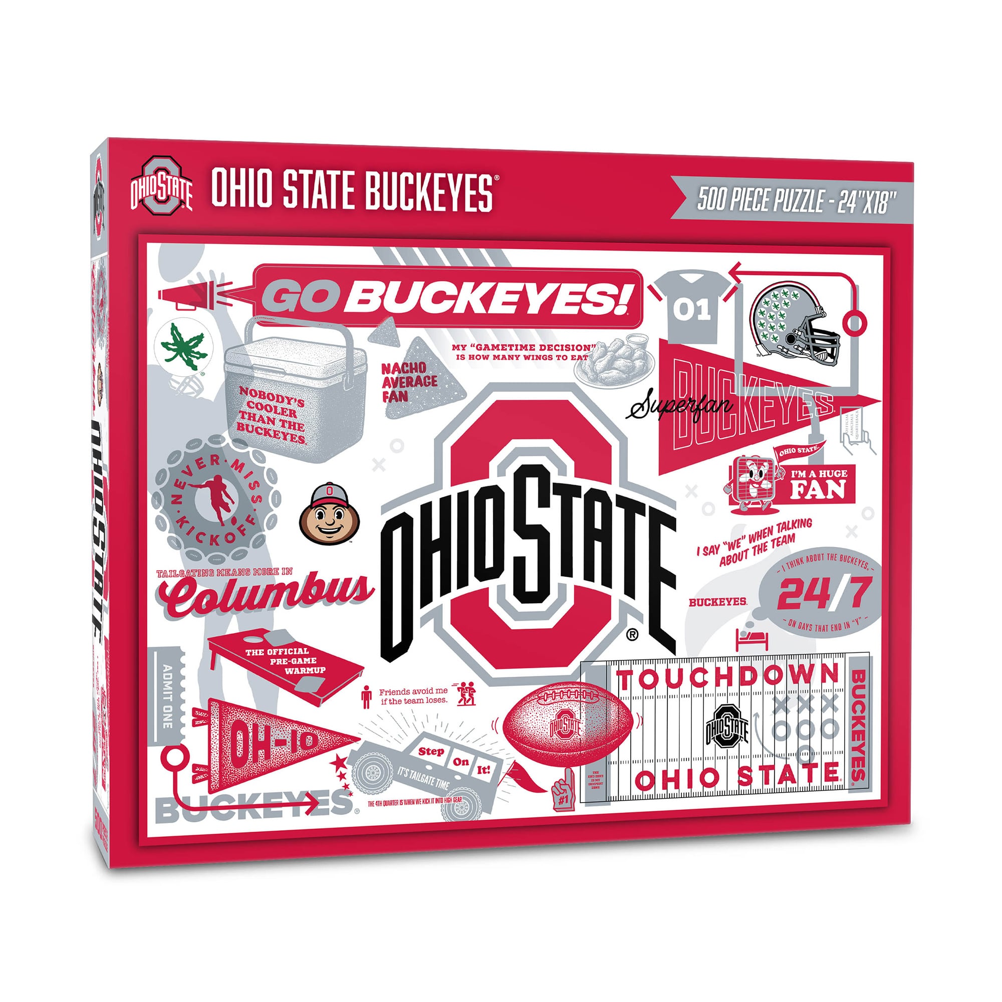 IDNA Ohio State Buckeyes 500-Piece Scrapbook Puzzle