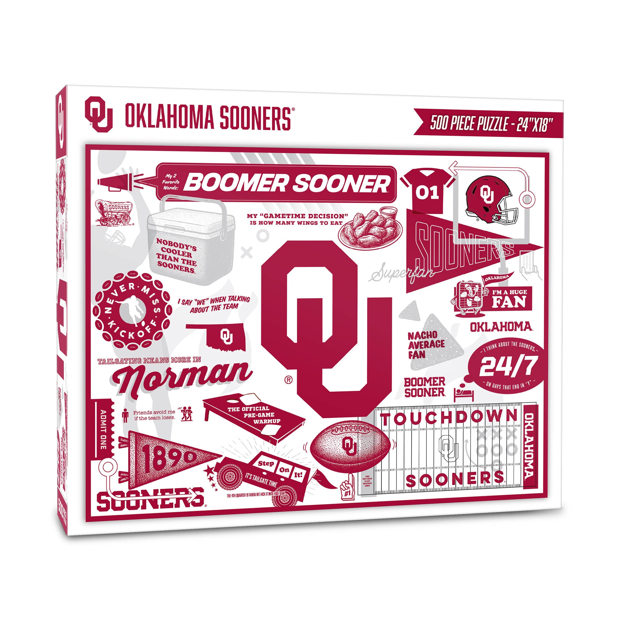 IDNA Oklahoma Sooners 500-Piece Scrapbook Puzzle