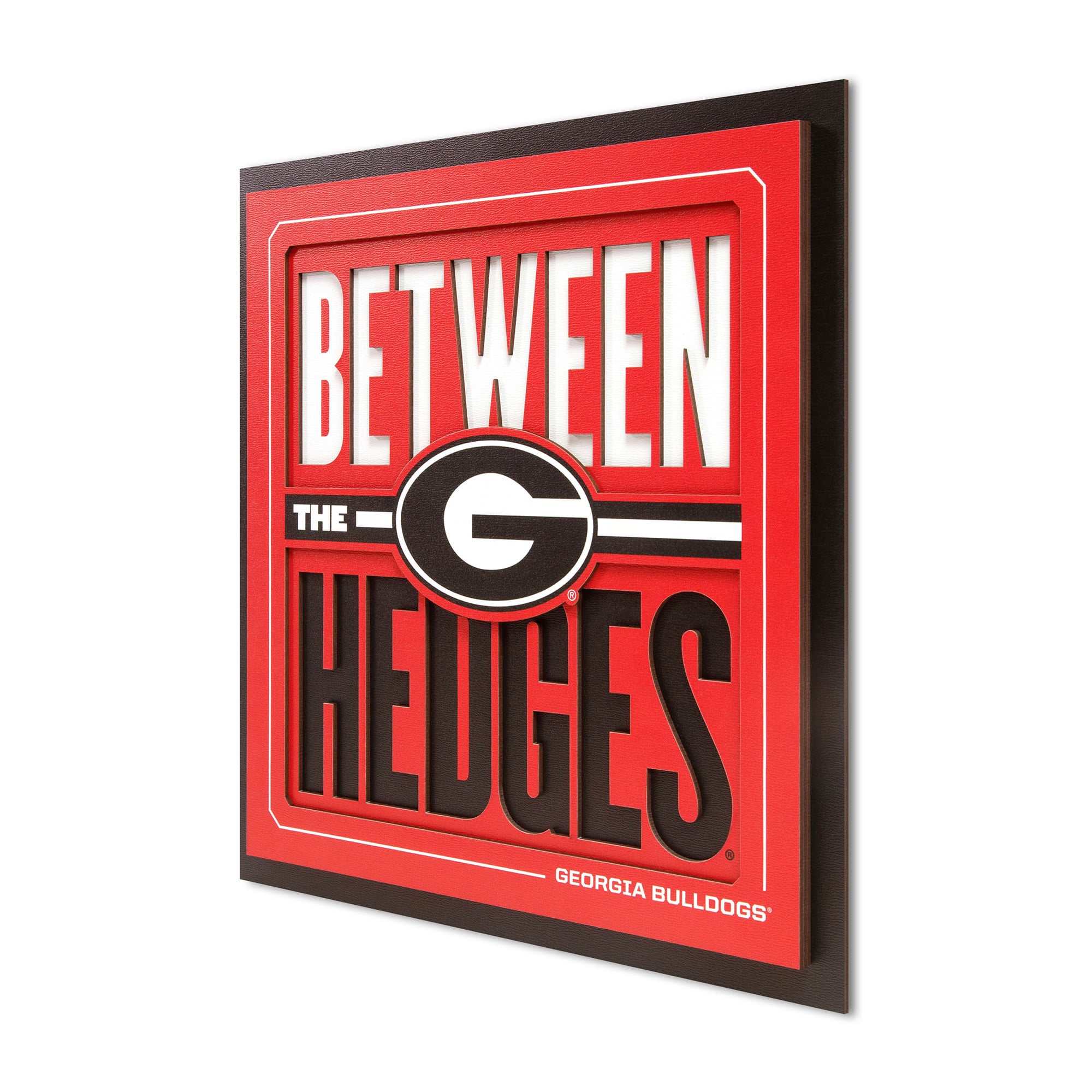IDNA Georgia Bulldogs 12" x 12" Slogan Series 3D Wall Art