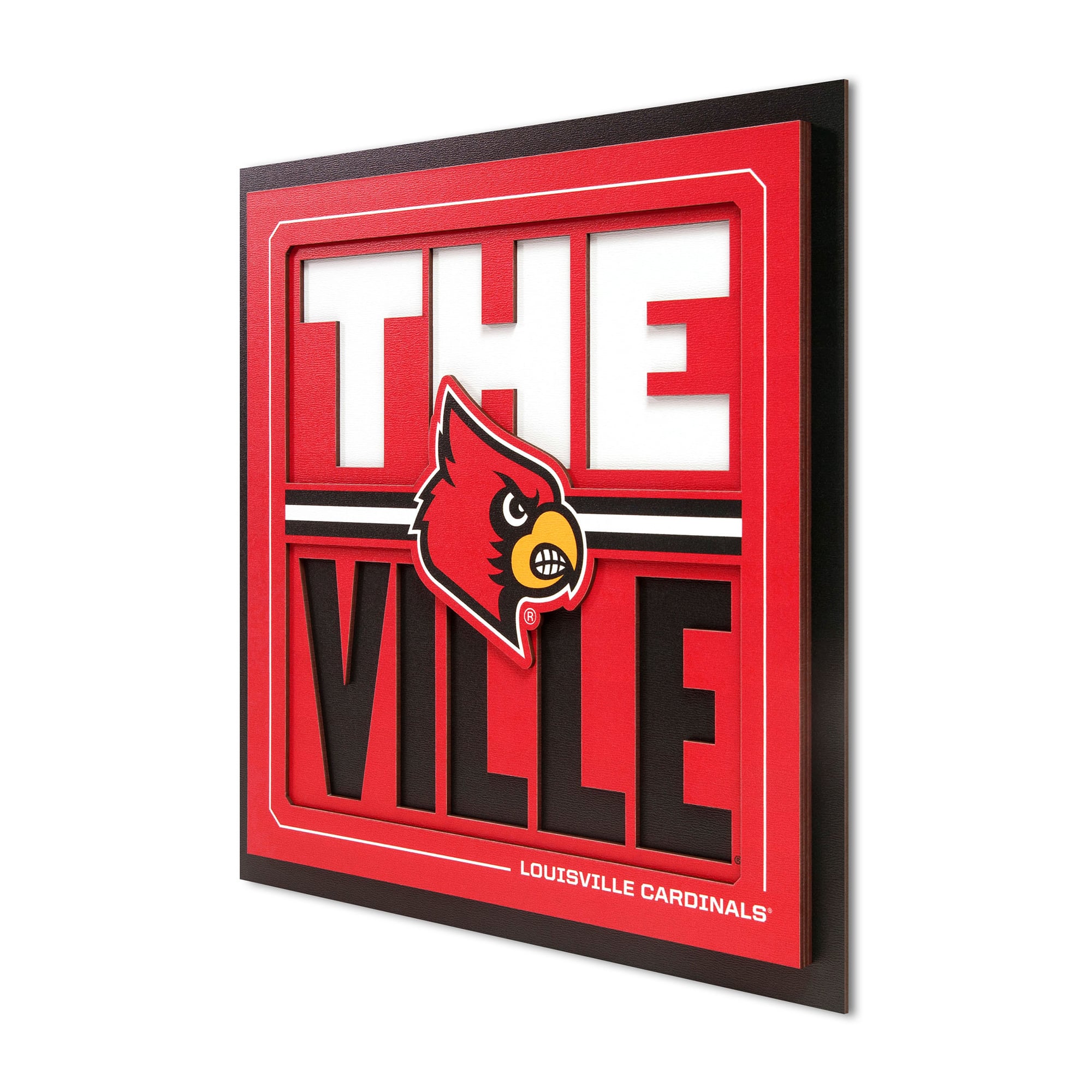 IDNA Louisville Cardinals 12" x 12" Slogan Series 3D Wall Art