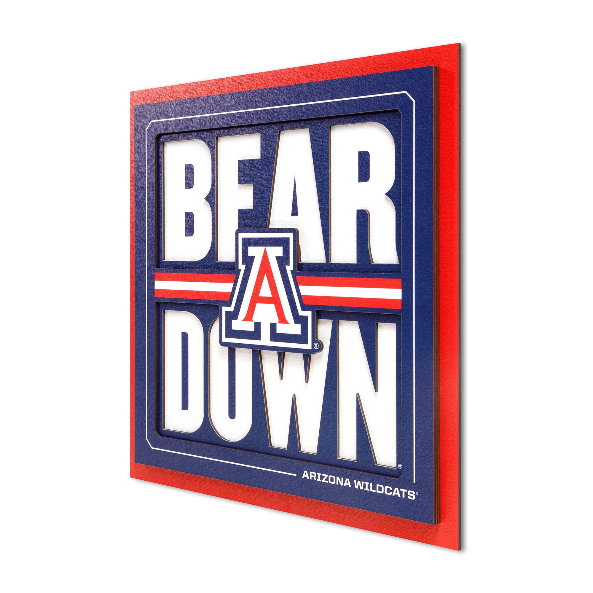 IDNA Arizona Wildcats 12" x 12" Slogan Series 3D Wall Art