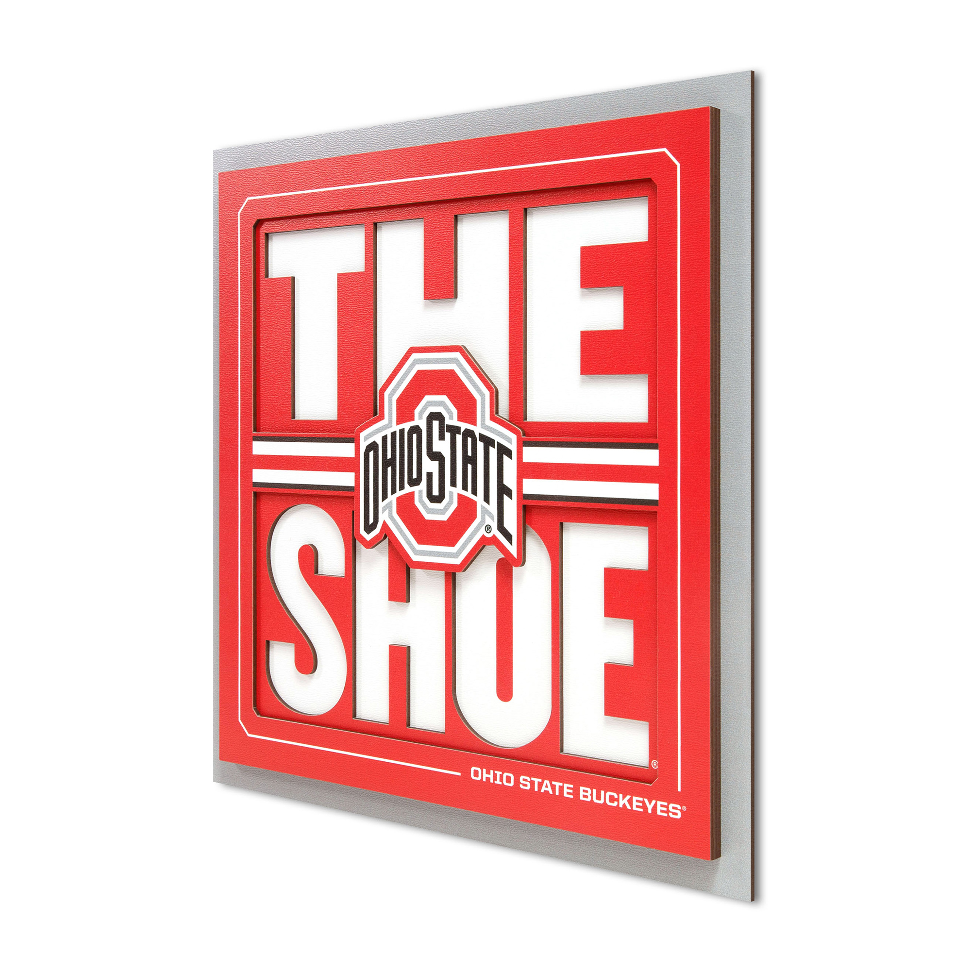IDNA Ohio State Buckeyes 12" x 12" Slogan Series 3D Wall Art